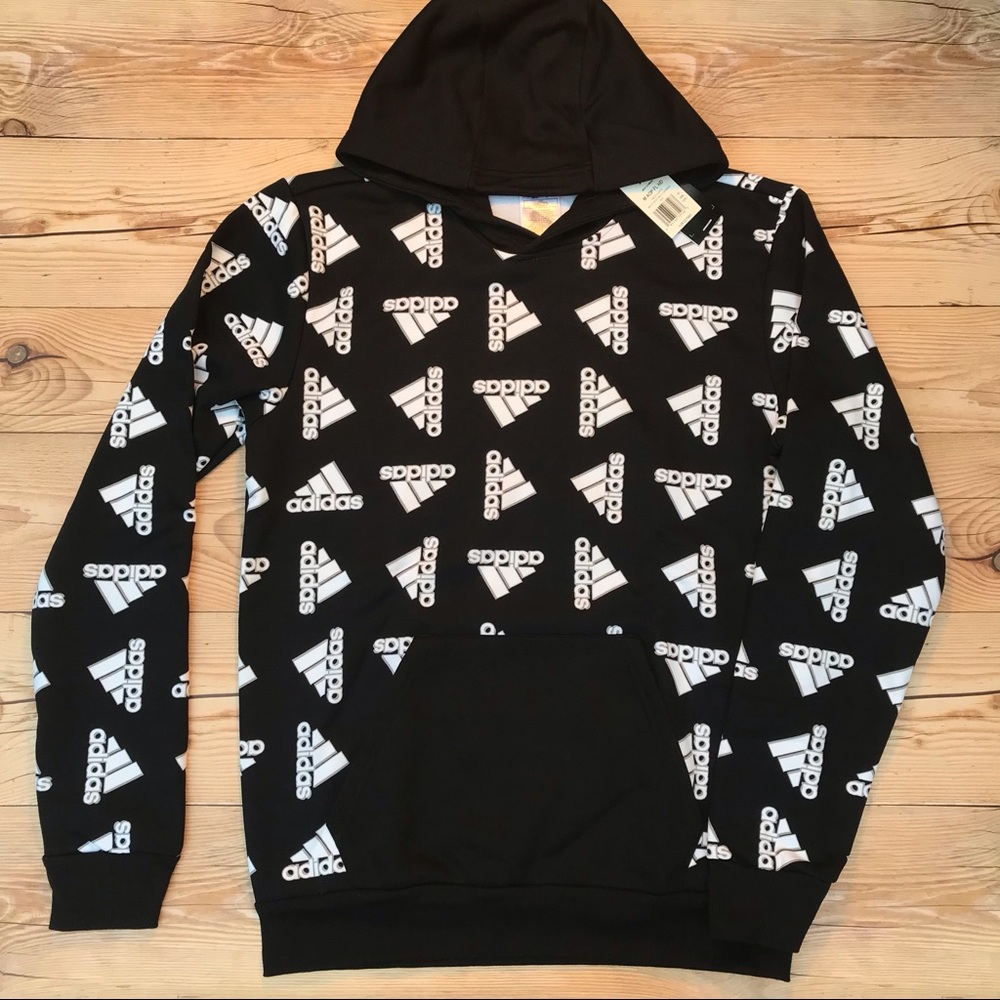 Adidas All Over Print Fleece Hoodie